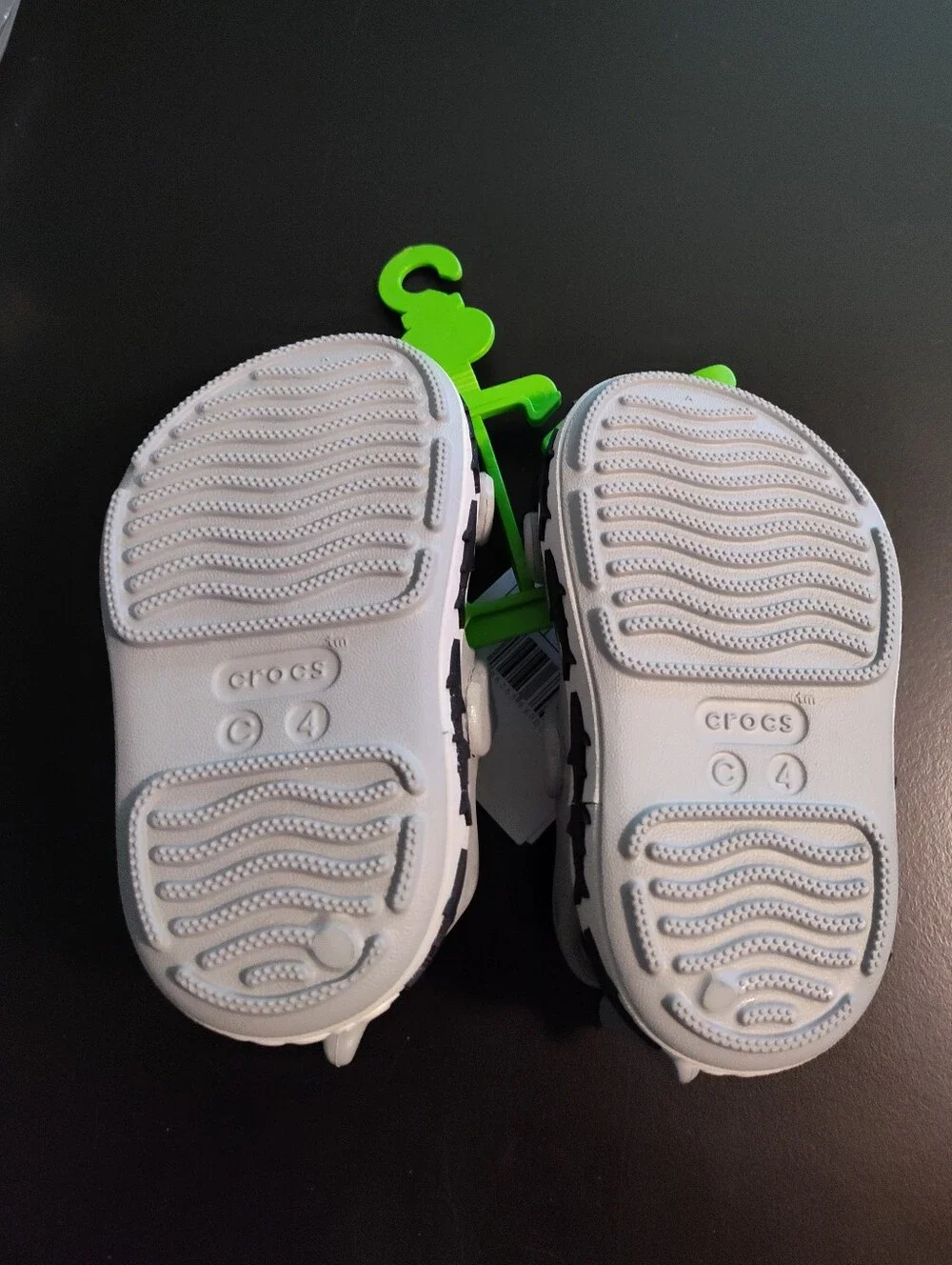 Toddlers Grey Shark-Crocs C4 Sandals